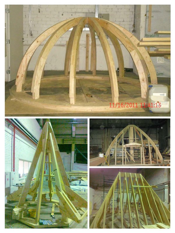 Проектирование и изготовление несущих конструкций куполов 